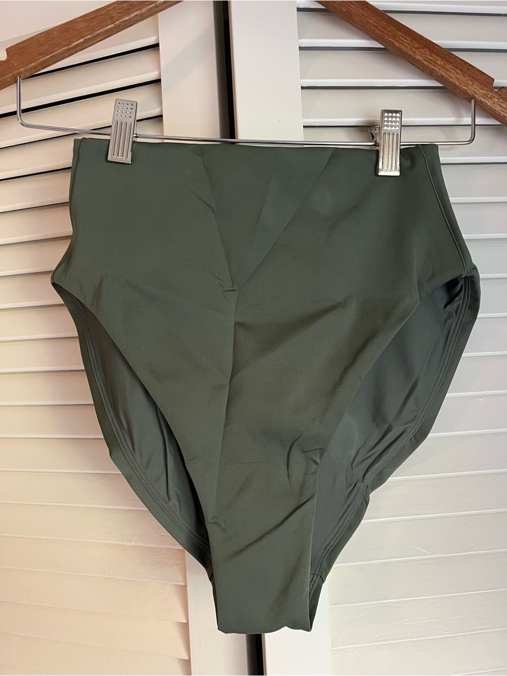 NWT Left On Friday Hi Hi Bikini Bottom Agave Green L
